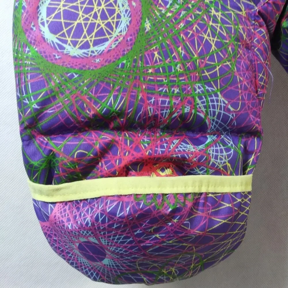 Columbia Snuggly Bunny Bunting Purple Spirals Infant Girls 6 Months